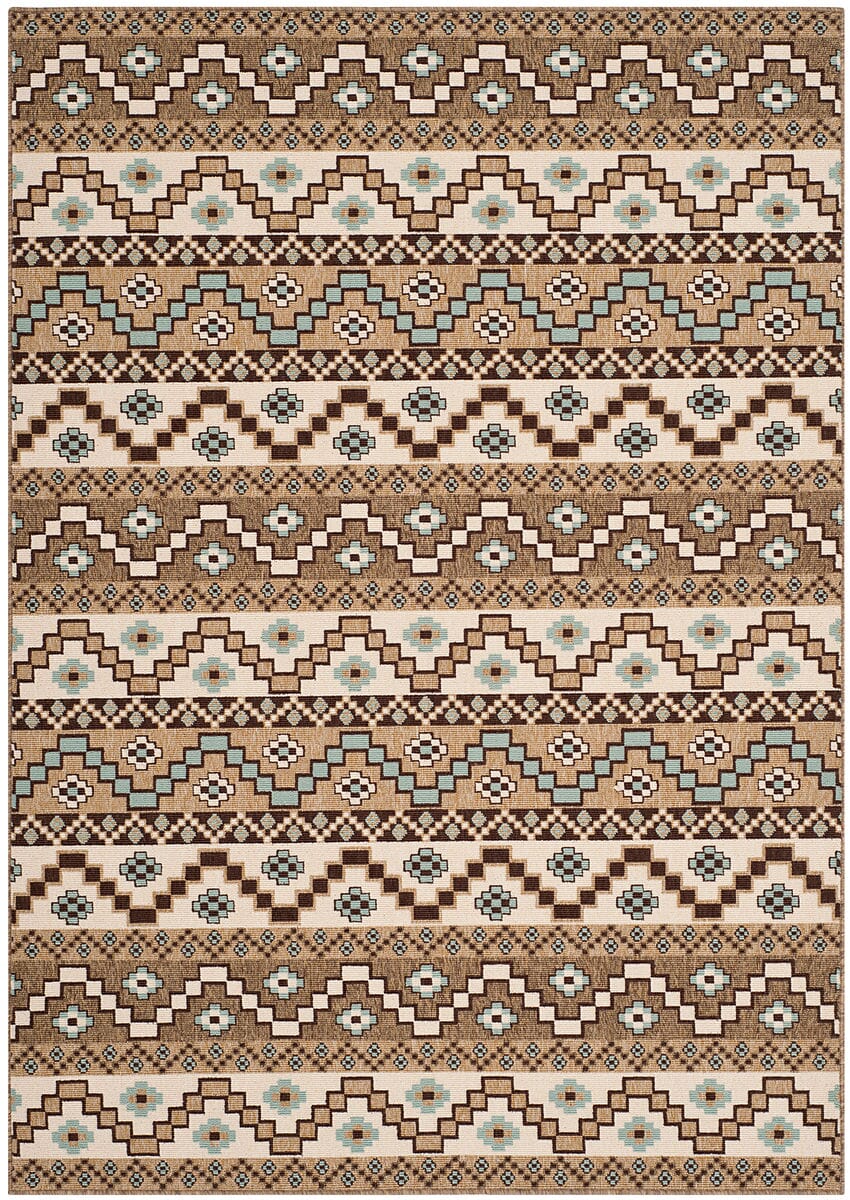 Safavieh Veranda Ver095-0215 Creme / Brown Rugs.