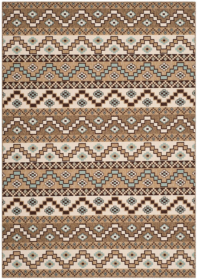 Safavieh Veranda Ver095-0215 Creme / Brown Rugs.