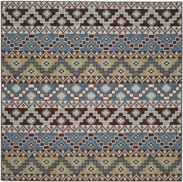 Safavieh Veranda Ver095-0651 Blue / Creme Rugs.
