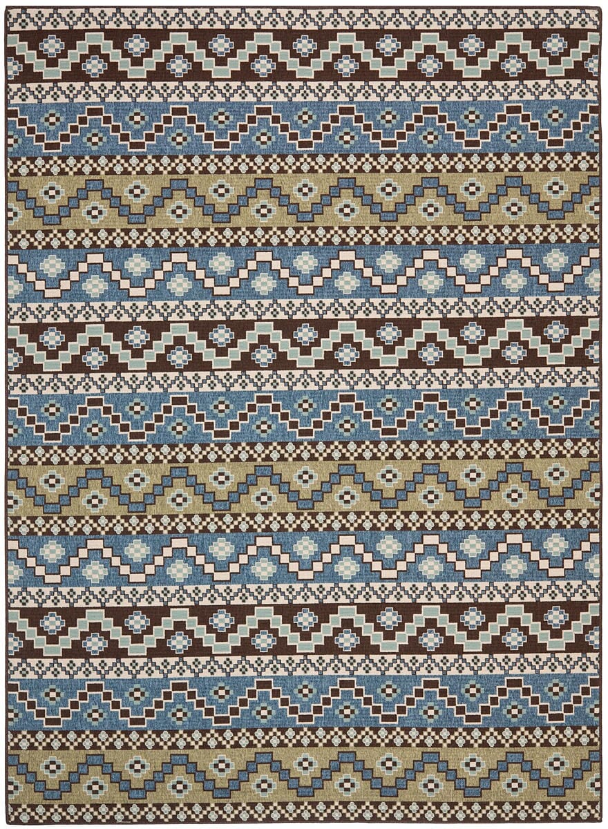 Safavieh Veranda Ver095-0651 Blue / Creme Rugs.