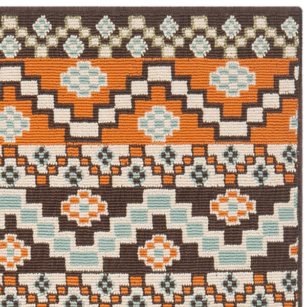 Safavieh Veranda Ver095-0752 Terracotta / Chocolate Rugs.