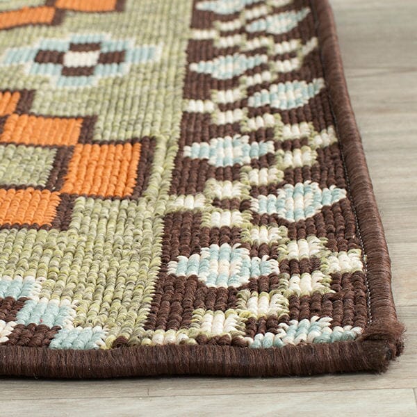 Safavieh Veranda Ver095-0752 Terracotta / Chocolate Rugs.