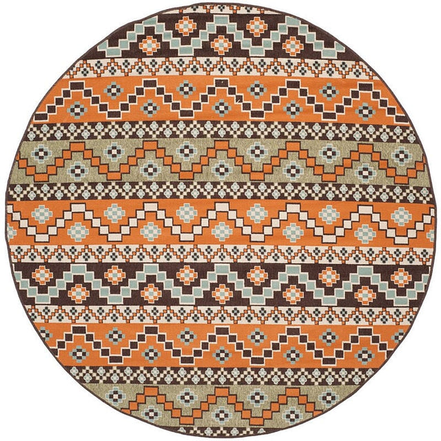 Safavieh Veranda Ver095-0752 Terracotta / Chocolate Rugs.