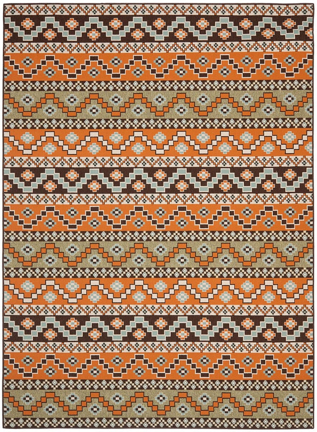 Safavieh Veranda Ver095-0752 Terracotta / Chocolate Rugs.