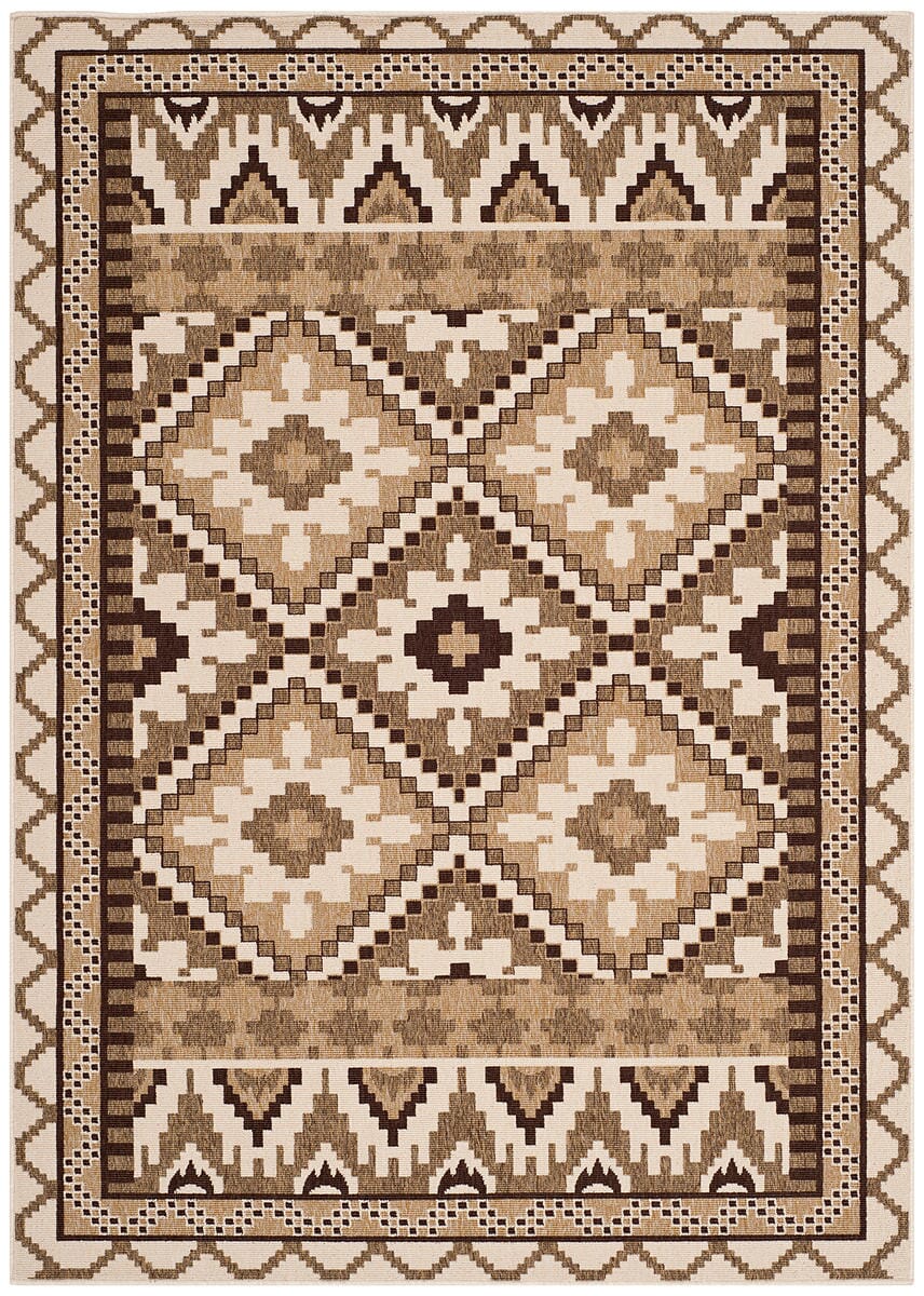 Safavieh Veranda Ver096-0215 Creme / Brown Rugs.