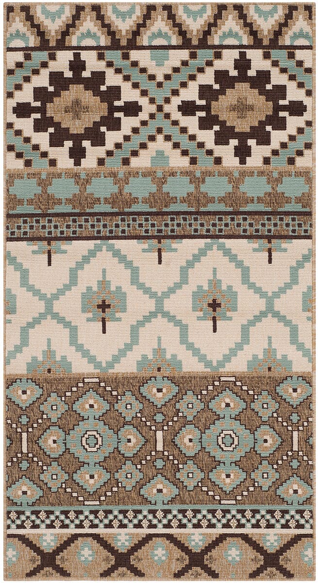 Safavieh Veranda Ver097-0215 Creme / Brown Rugs.