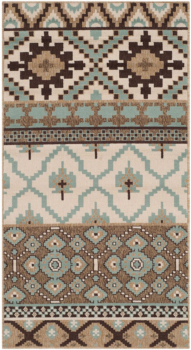 Safavieh Veranda Ver097-0215 Creme / Brown Rugs.