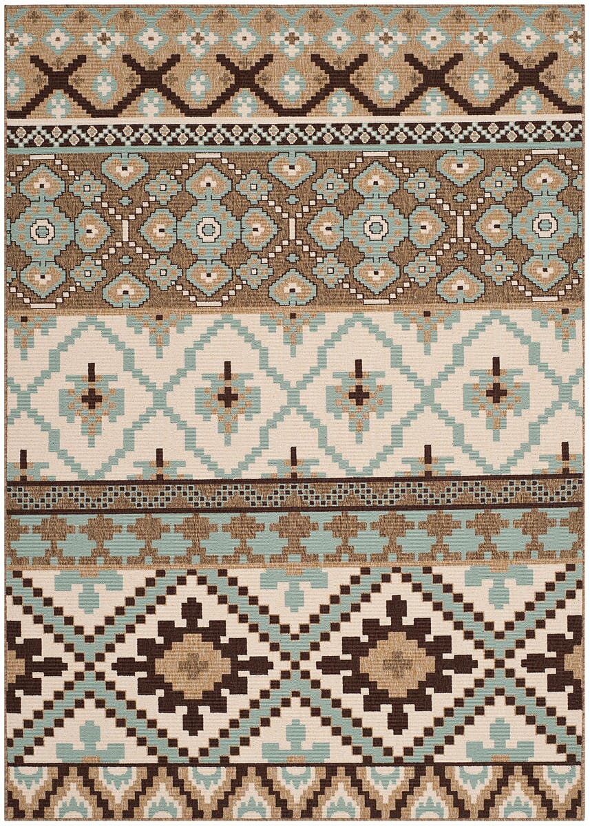 Safavieh Veranda Ver097-0215 Creme / Brown Rugs.
