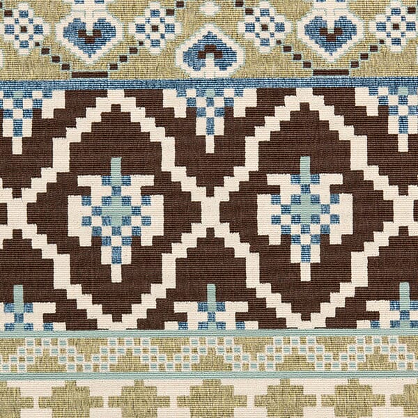 Safavieh Veranda Ver097-0624 Chocolate / Blue Rugs.