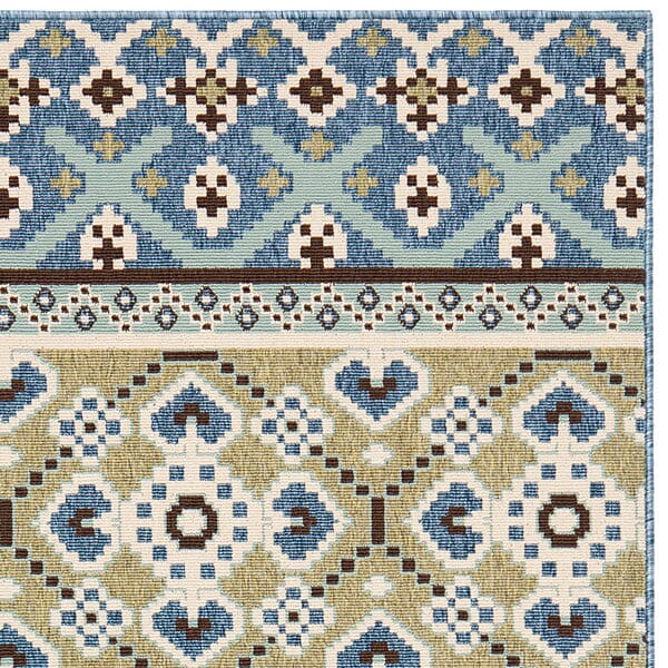 Safavieh Veranda Ver097-0624 Chocolate / Blue Rugs.