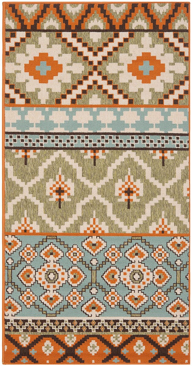 Safavieh Veranda Ver097-0745 Green / Terracotta Rugs.