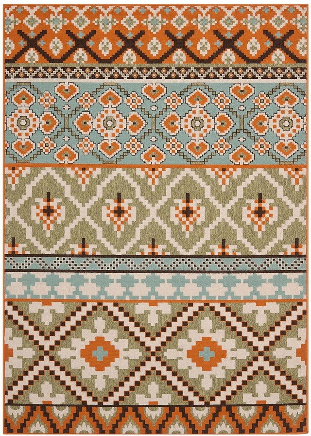 Safavieh Veranda Ver097-0745 Green / Terracotta Rugs.
