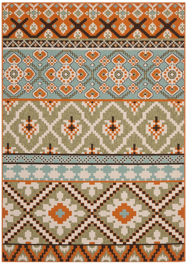 Safavieh Veranda Ver097-0745 Green / Terracotta Rugs.