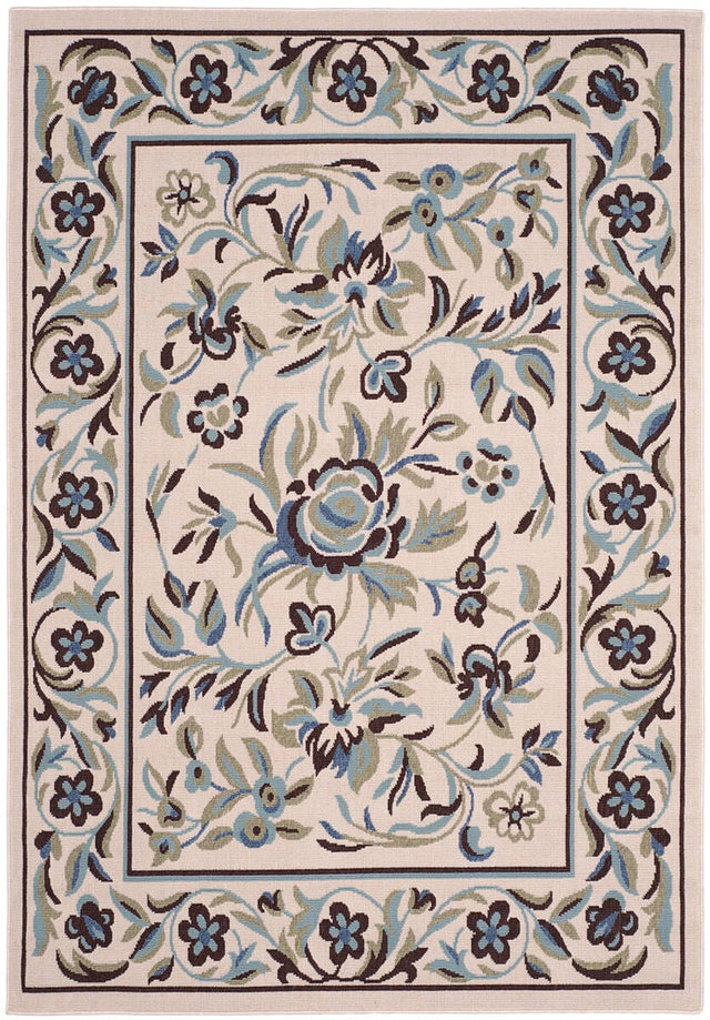 Safavieh Veranda Verb011-0614 Cream / Green Rugs.