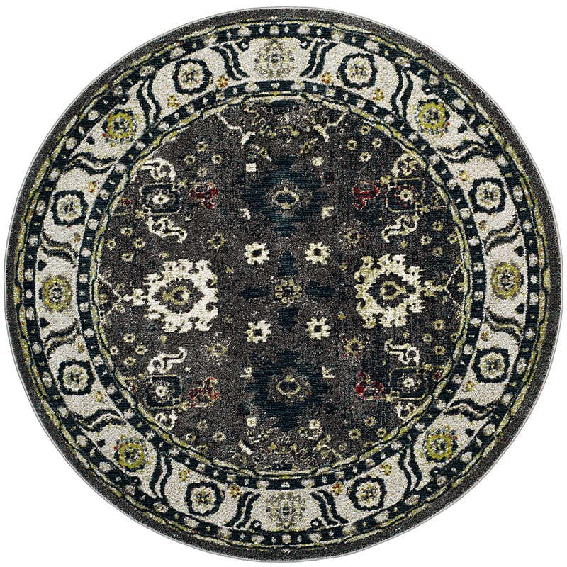 Safavieh Vintage Hamadan Vth214M Dark Grey / Ivory Rugs.
