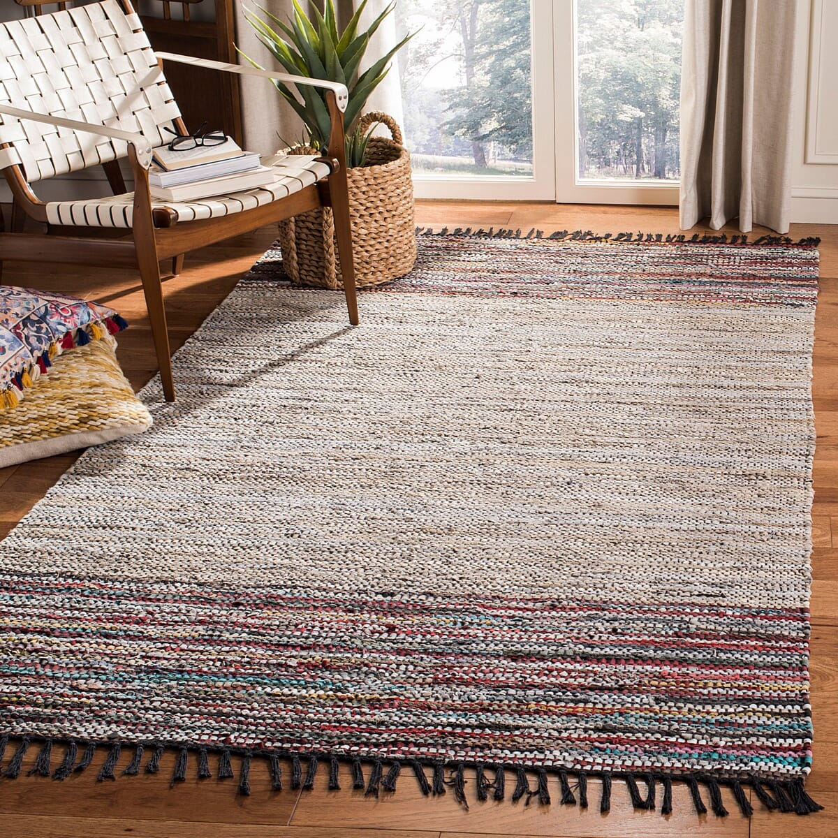 Safavieh Vintage Leather Vtl202H Beige / Multi Rugs.