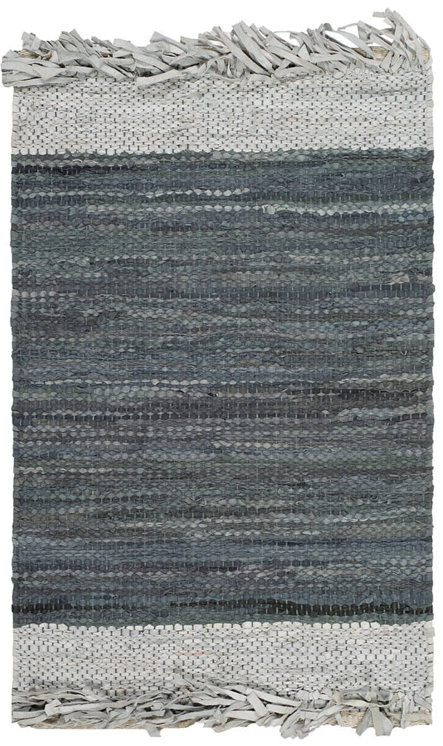 Safavieh Vintage Leather Vtl310A Light Grey / Dark Grey Rugs.