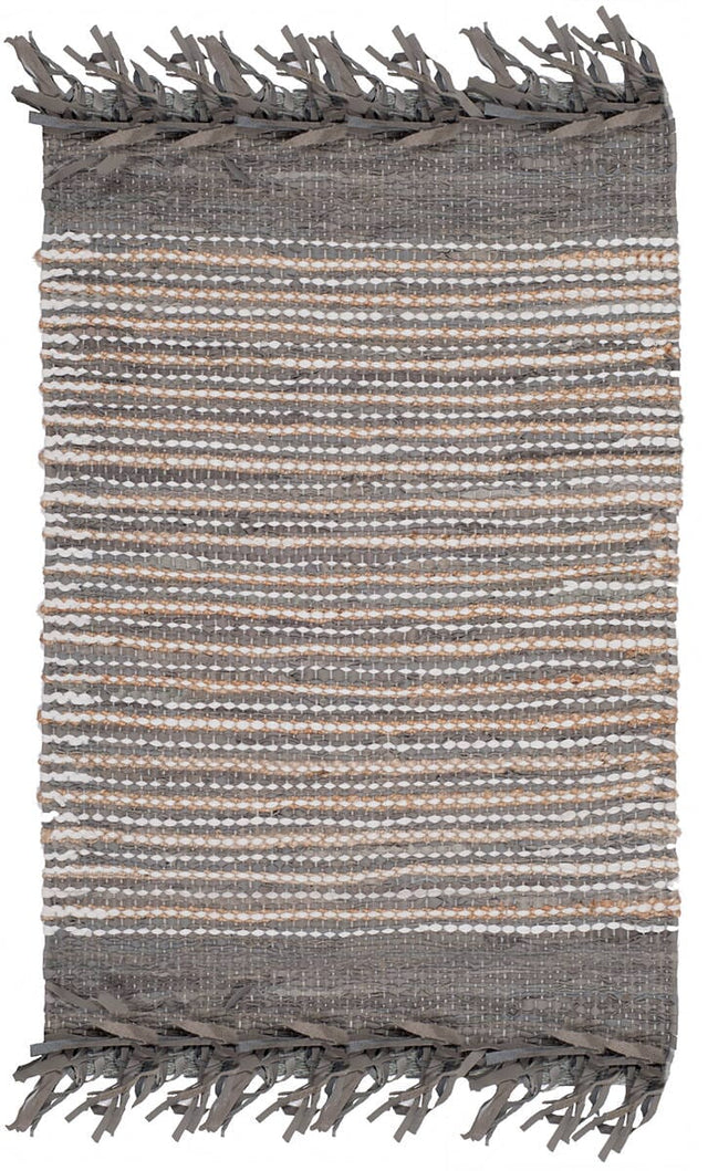 Safavieh Vintage Leather Vtl373A Grey / Multi Rugs.