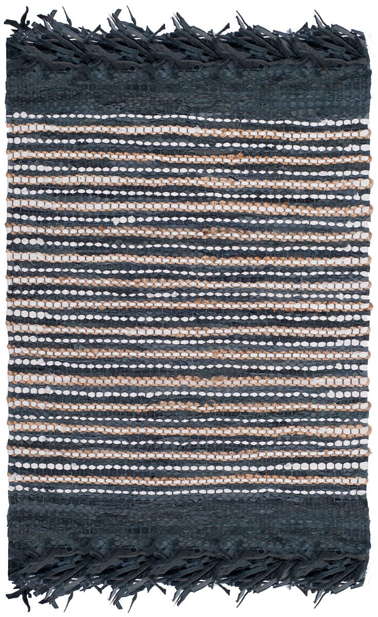 Safavieh Vintage Leather Vtl373D Dark Grey / Multi Rugs.
