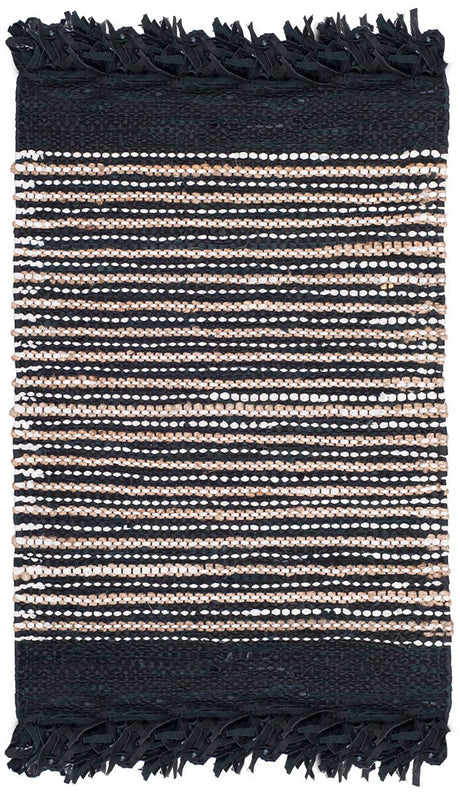 Safavieh Vintage Leather Vtl373G Black / Multi Rugs.