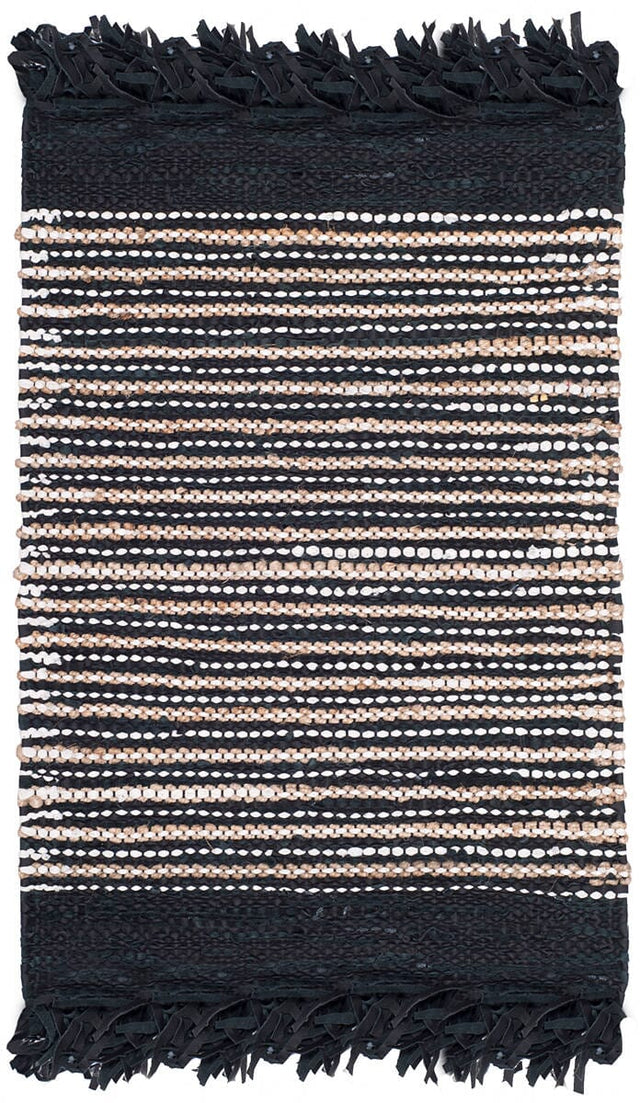 Safavieh Vintage Leather Vtl373G Black / Multi Rugs.