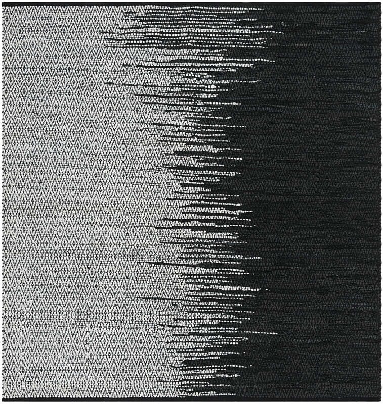 Safavieh Vintage Leather Vtl388C Light Grey / Black Rugs.
