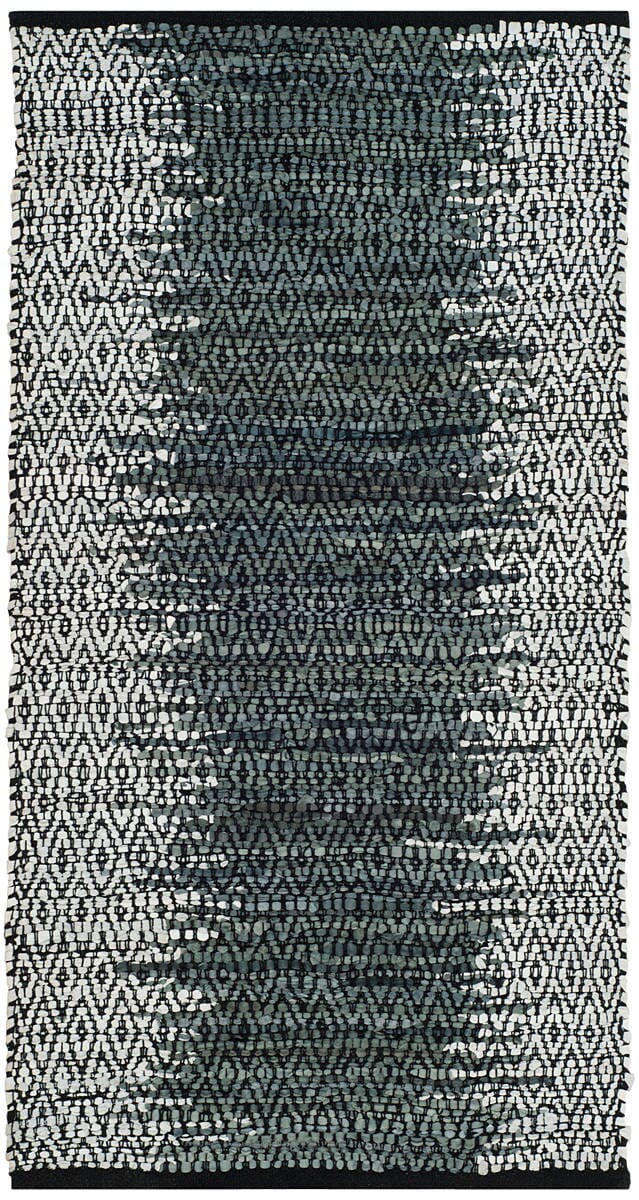 Safavieh Vintage Leather Vtl389B Light Grey / Charcoal Rugs.