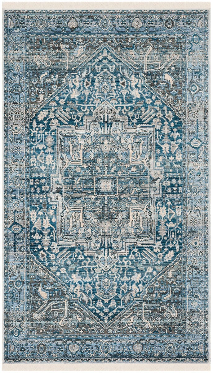 Safavieh Vintage Persian Vtp474H Charcoal / Blue Rugs.