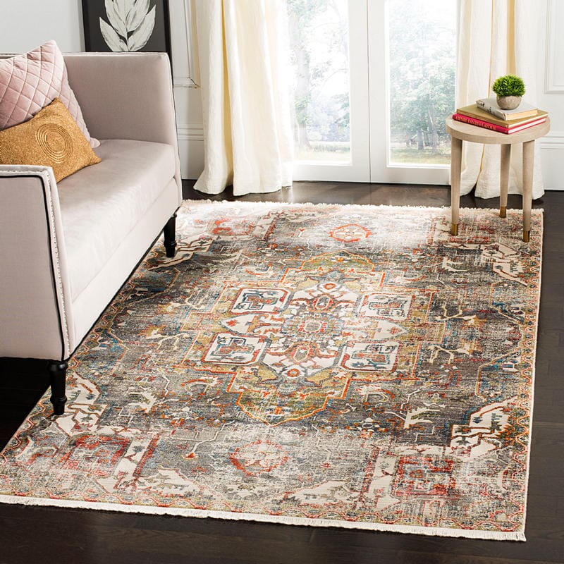 Safavieh Vintage Persian Vtp475H Charcoal / Olive Rugs.