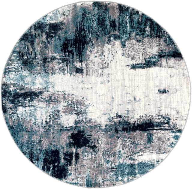 Surya Wanderlust Wnl-2309 Sky Blue, Ink Blue Rug.