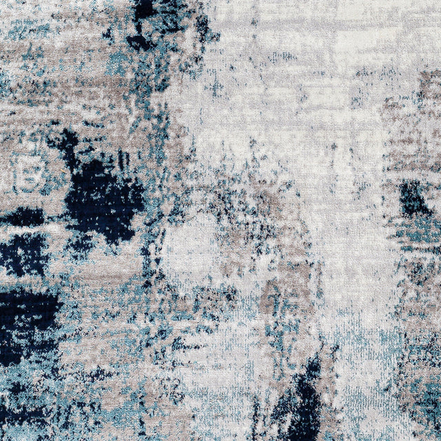 Surya Wanderlust Wnl-2309 Sky Blue, Ink Blue Rug.
