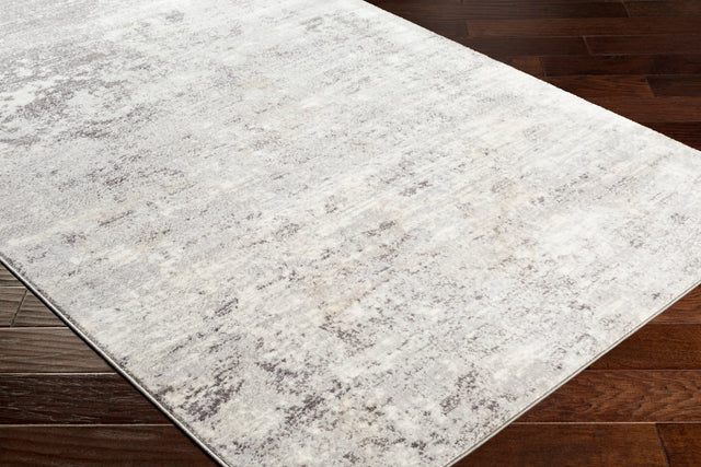 Surya Wanderlust Wnl-2310 Light Slate, White Rug.