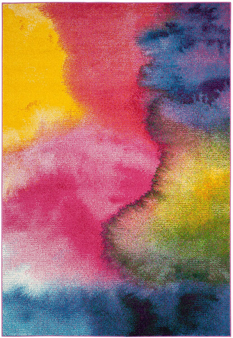 Safavieh Watercolor Wtc621C Green / Fuchsia Rugs.