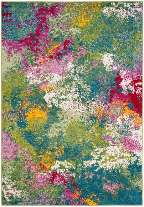 Safavieh Watercolor Wtc697C Green / Fuchsia Rugs.