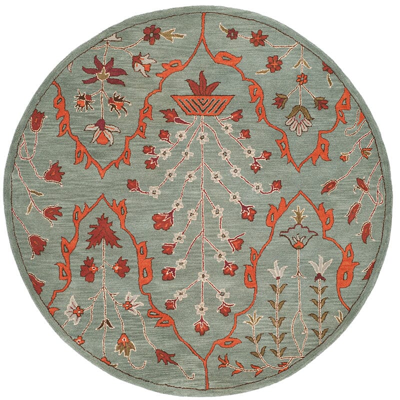 Safavieh Wyndham Wyd206A Blue / Rust Rugs.