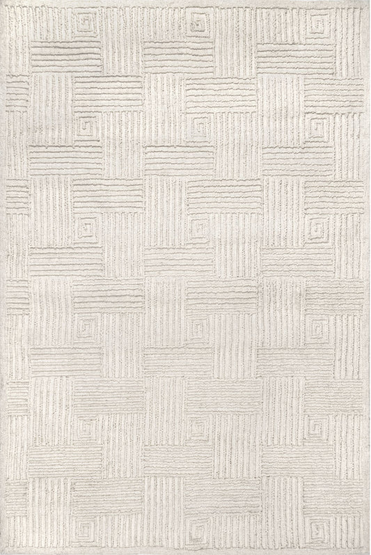 Nuloom Mallory Textured Nma3304A Ivory Area Rug