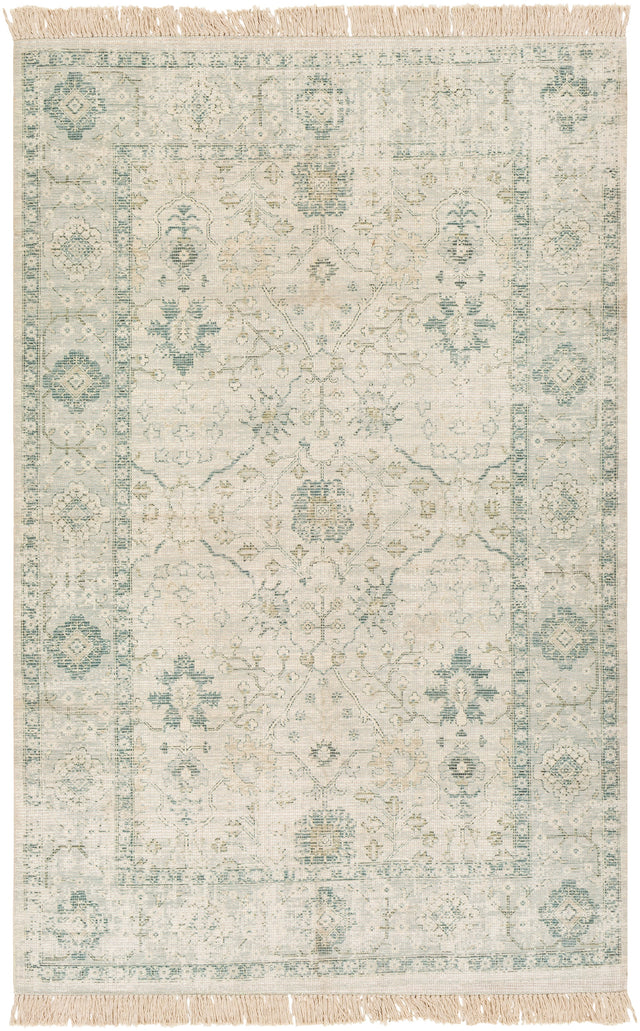 Surya Zainab Zai-2308 Sage, Dark Green, Lime, White Rugs.