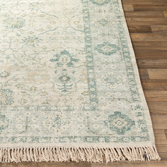 Surya Zainab Zai-2308 Sage, Dark Green, Lime, White Rugs.