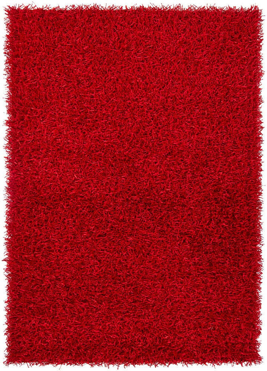Chandra Zara zar14502 Red Shag Area Rug