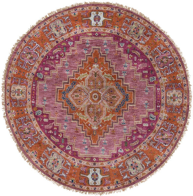 Surya Zeus Zeu-7820 Eggplant / Rust / Gold / Navy Rugs.