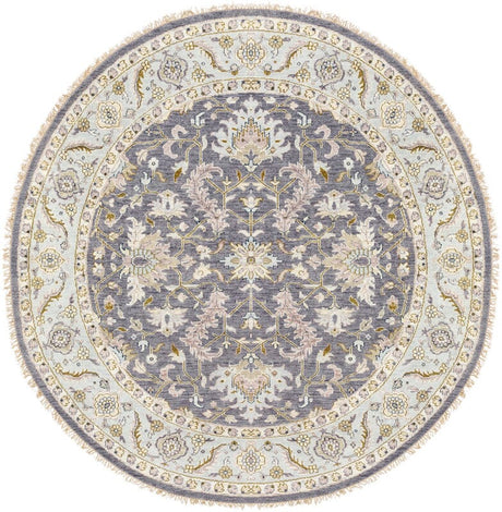 Surya Zeus Zeu-7825 Charcoal / Sky Blue / Olive / Ivory Rugs.