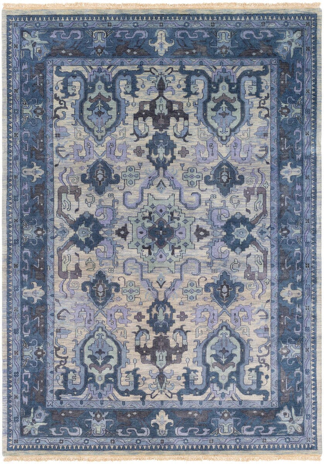 Surya Zeus Zeu-7828 Ivory, Navy, Charcoal, Black Rugs.