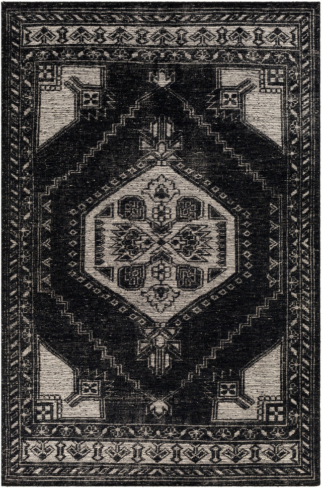 Surya Zahra Zha-2303 Black, Cream Rugs.
