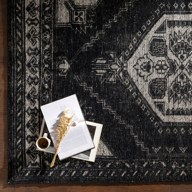 Surya Zahra Zha-2303 Black, Cream Rugs.