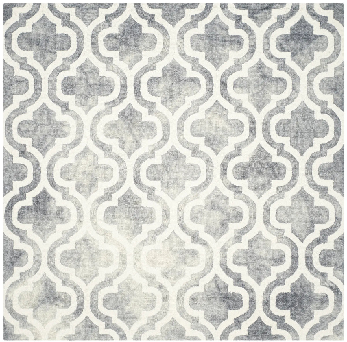 Safavieh Dip Dye 7'-0" x 7'-0" Rug in Grey / Ivory