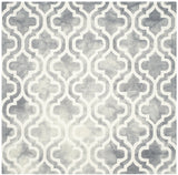 Safavieh Dip Dye 7'-0" x 7'-0" Rug in Grey / Ivory