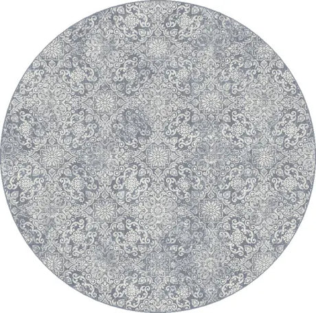 Dynamic Rugs Ancient Garden 57162 Lt.Blue Rugs - Round