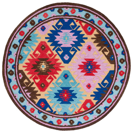 Safavieh Aspen 7'-0" x 7'-0" Rug in Gold / Blue