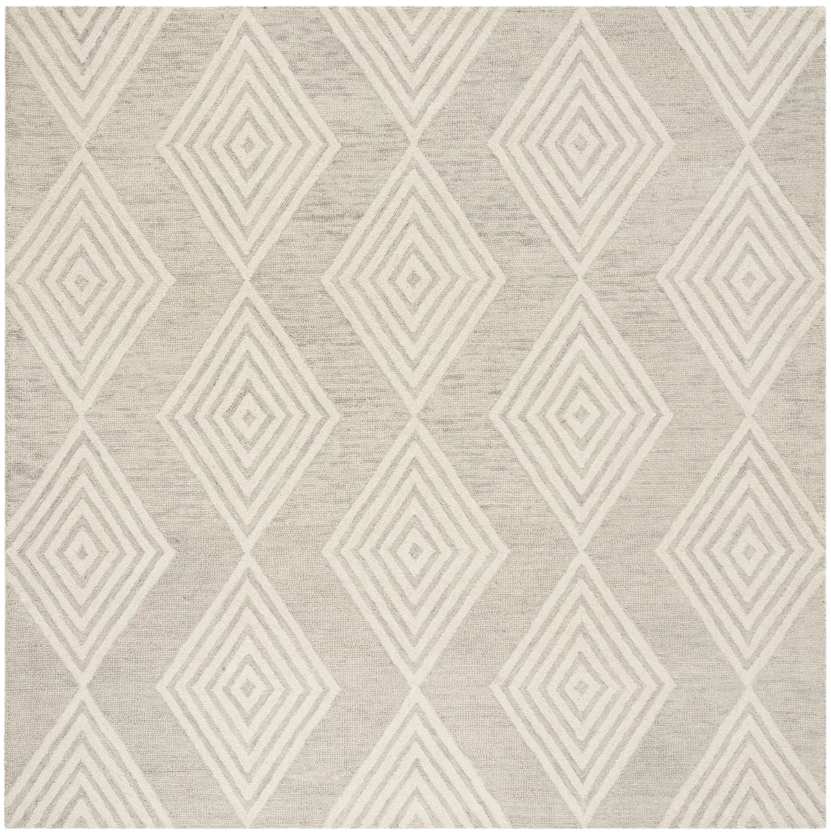 Safavieh Blossom 6'-0" x 6'-0" Rug in Silver / Ivory