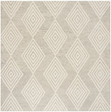 Safavieh Blossom 6'-0" x 6'-0" Rug in Silver / Ivory